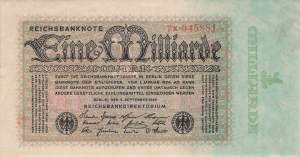 1 Milliarde Mark ro 111b X